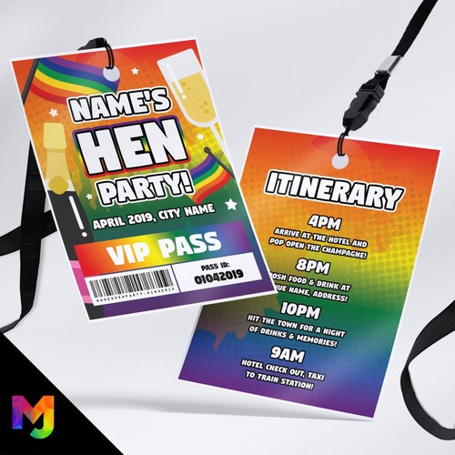 Personalised lgbt hen party - personalised,