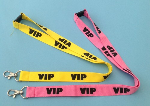 Pink vip lanyard yellow - yellow,