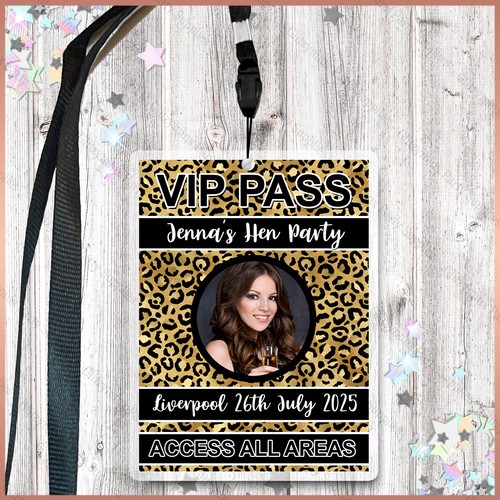 Personalised leopard print vip - leopard,