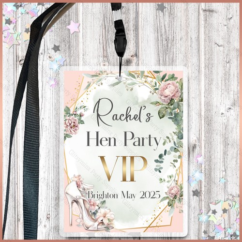 Personalised floral vip pass - floral,