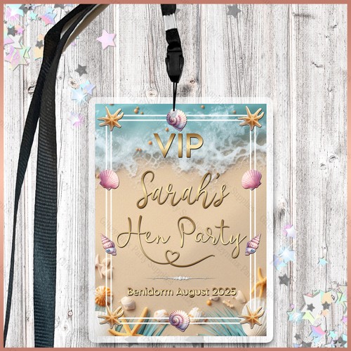 Personalised vip pass lanyard - pass,