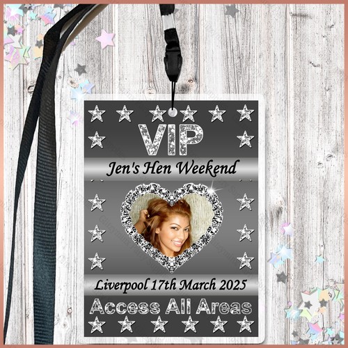 Personalised faux glitter vip - glitter,