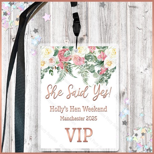 Personalised boho floral vip - floral,