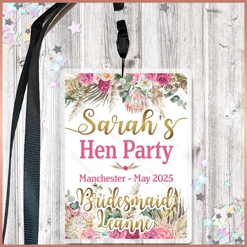 Personalised boho vip pass - boho,