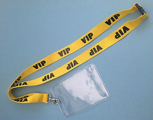 Ten vip yellow - vip, lanyard