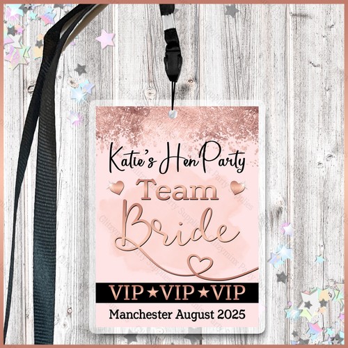 Personalised team bride vip - team,
